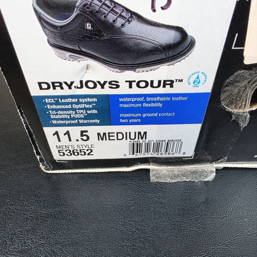 FootJoy DryJoys Tour Golf Shoes Mens 11.5 Medium Style 53652